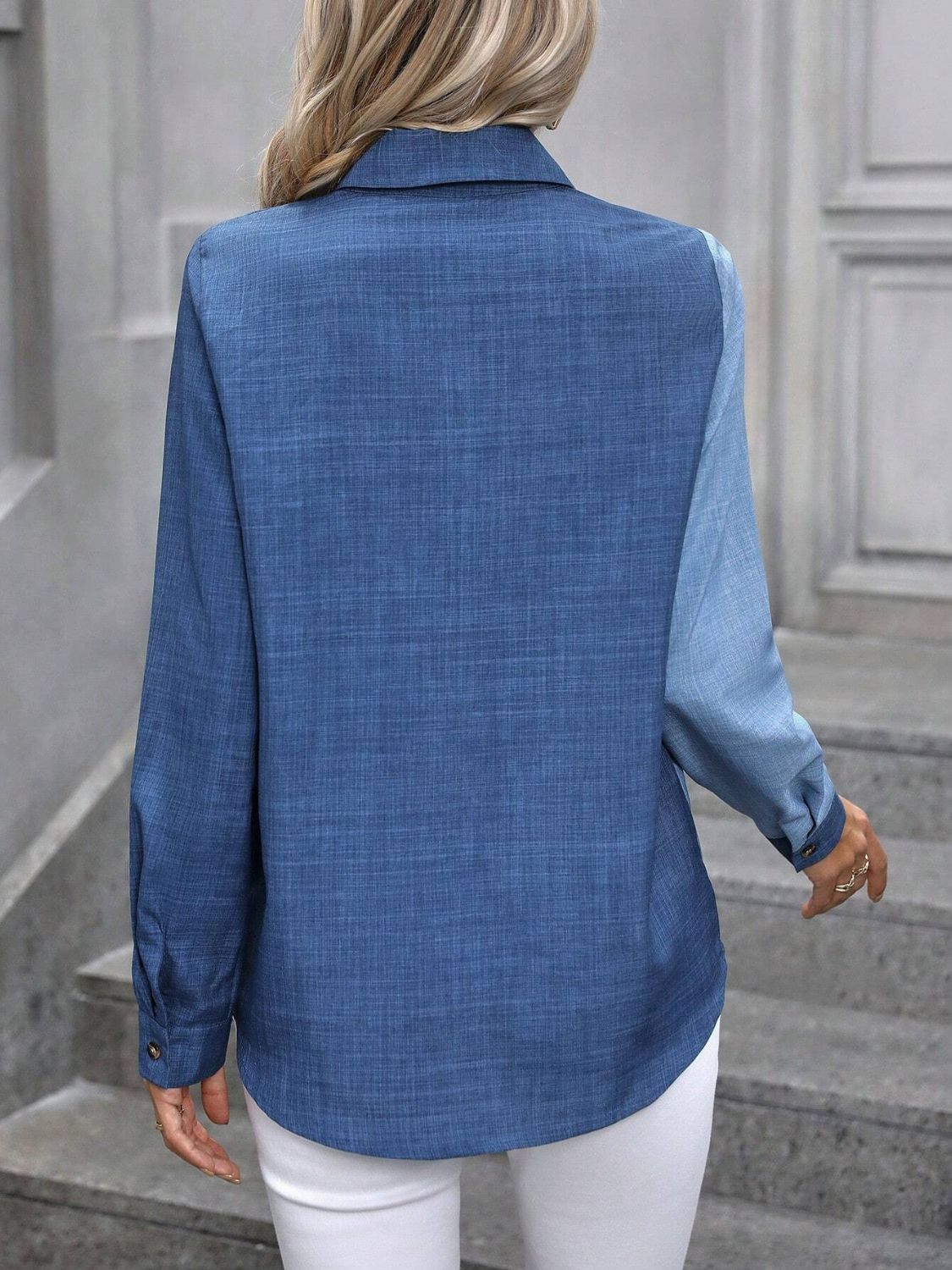 DualTone Collared Shirt