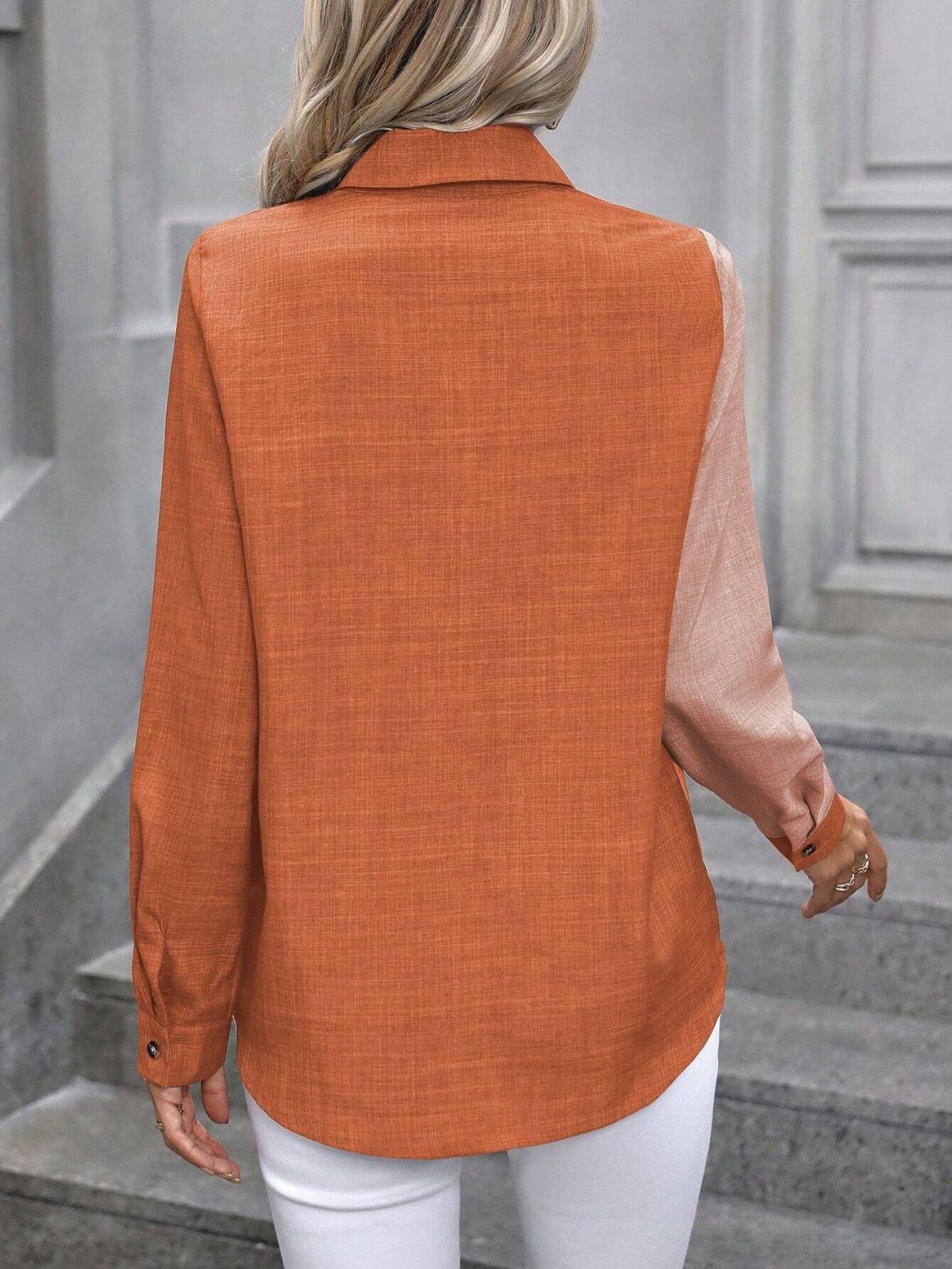 DualTone Collared Shirt