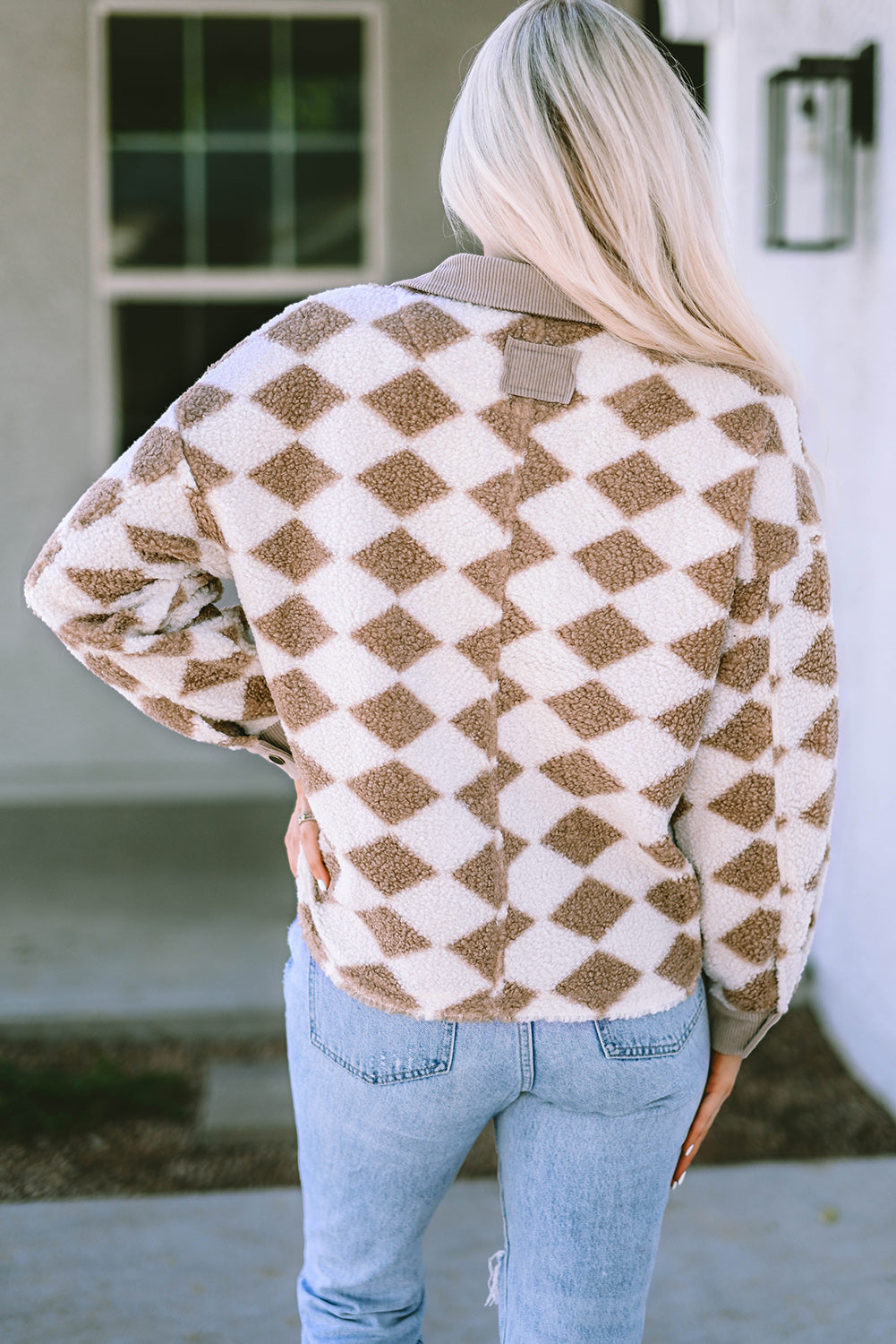 Geometric Collared Jacket