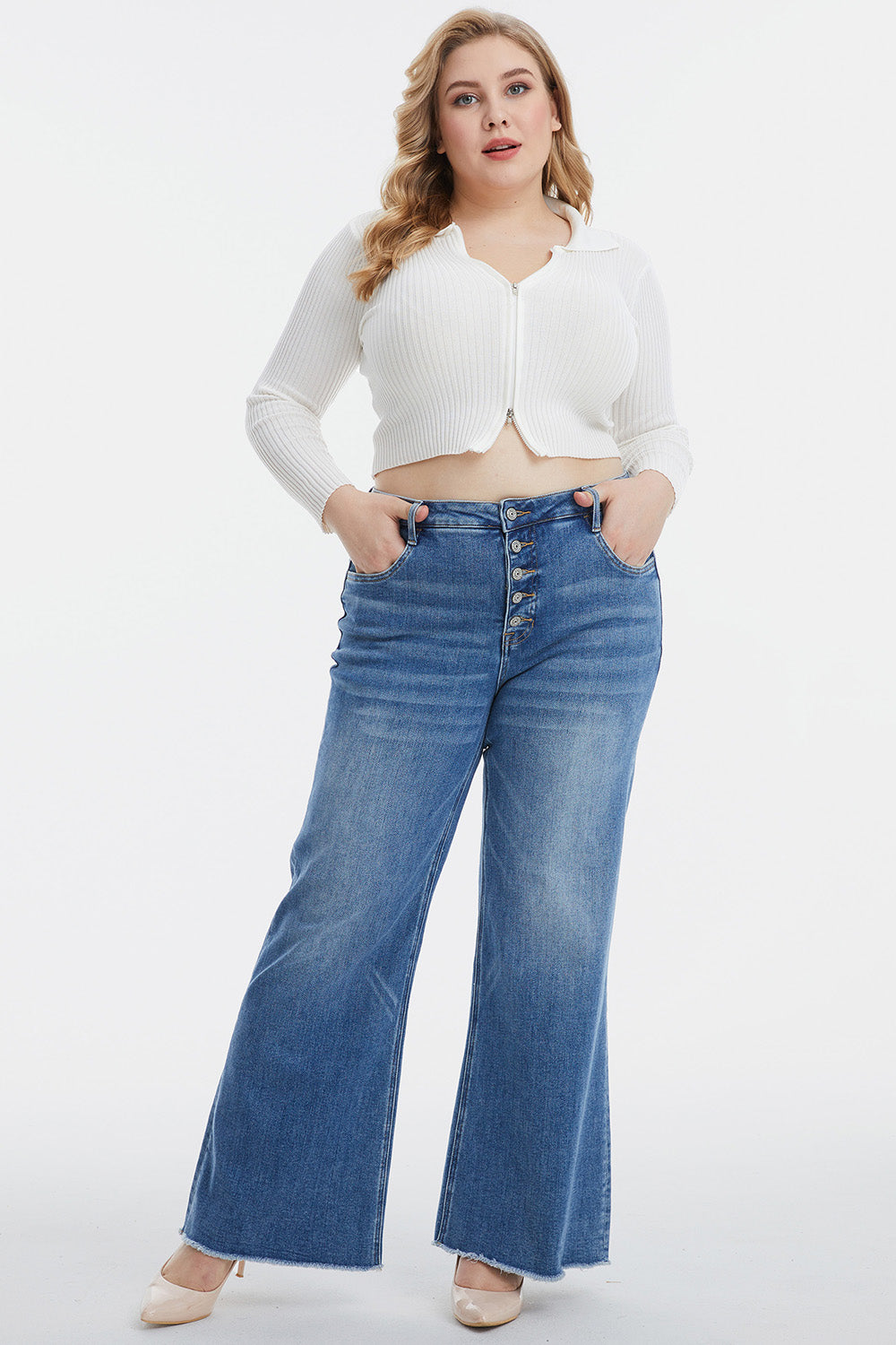 RawEdge Wide Leg Jeans