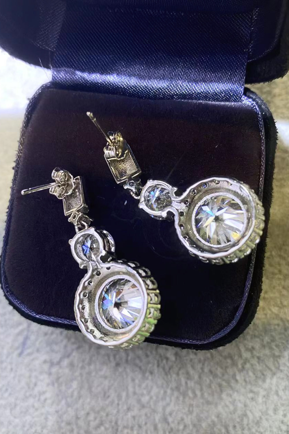 Moissanite Drop Earrings