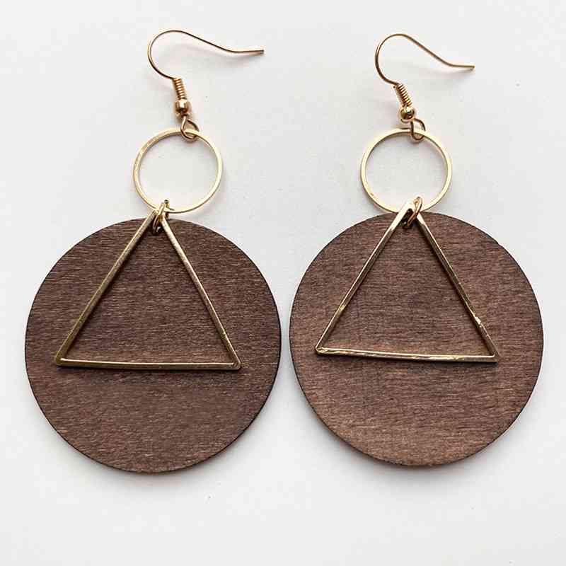 Drop Circle Earrings