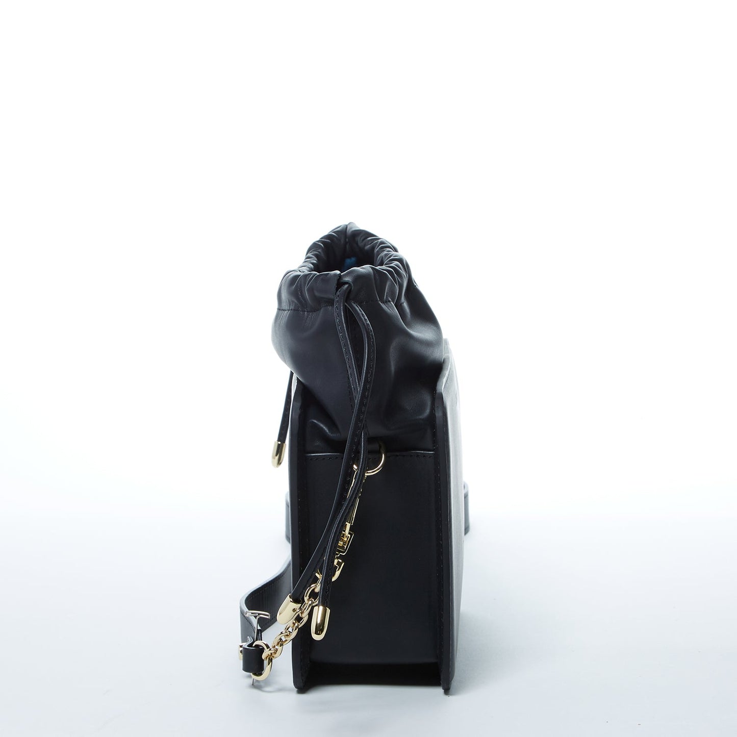 Leather Drawstring Crossbody