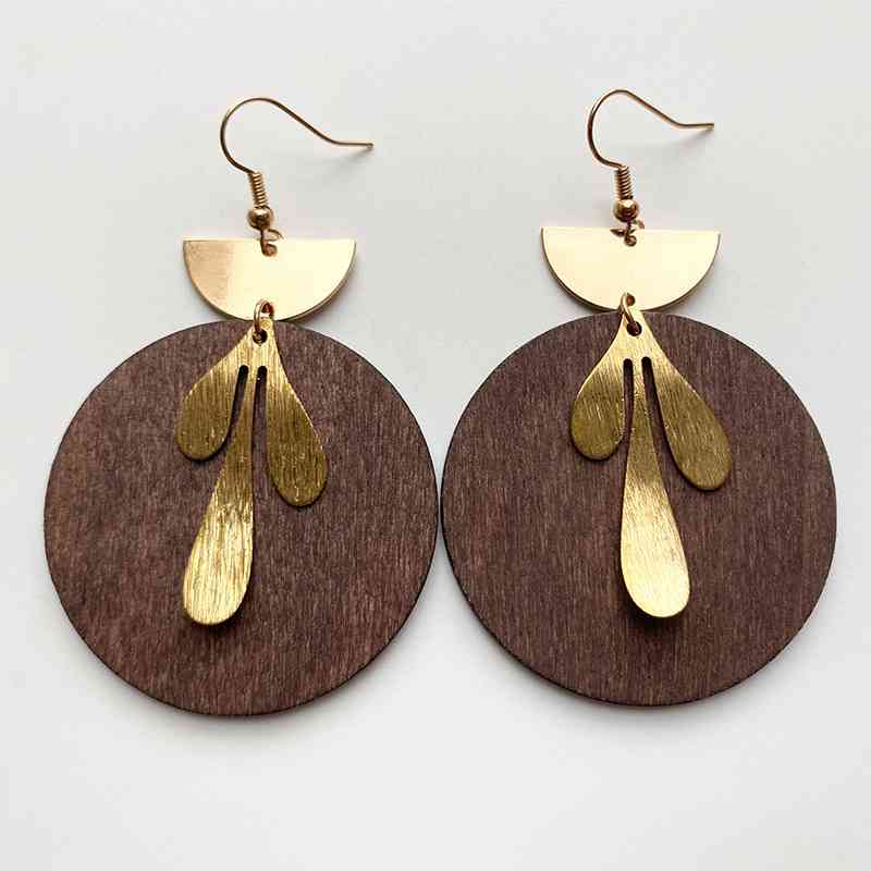 Drop Circle Earrings