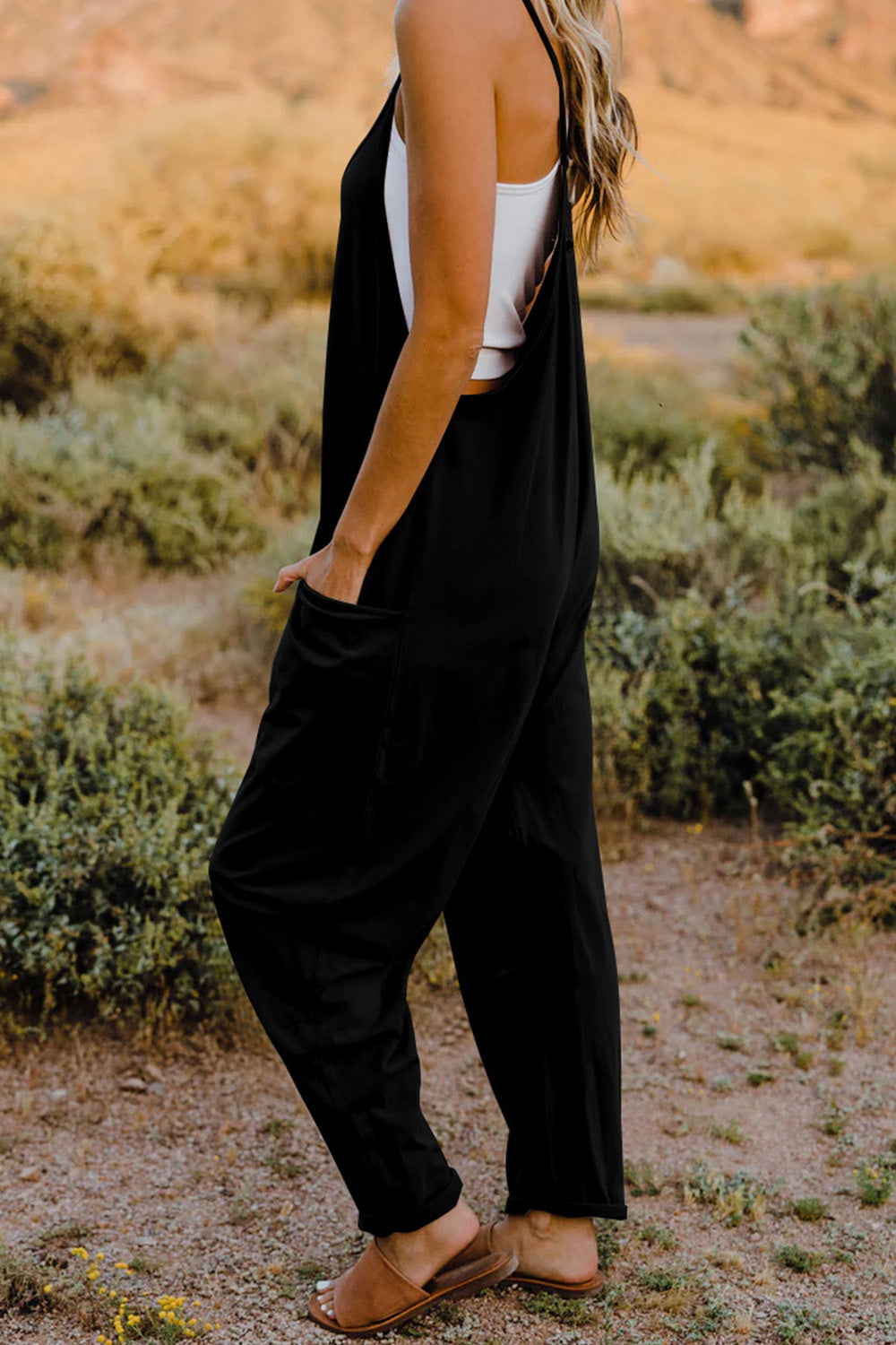 Double Take Sleeveless Jumpsuit