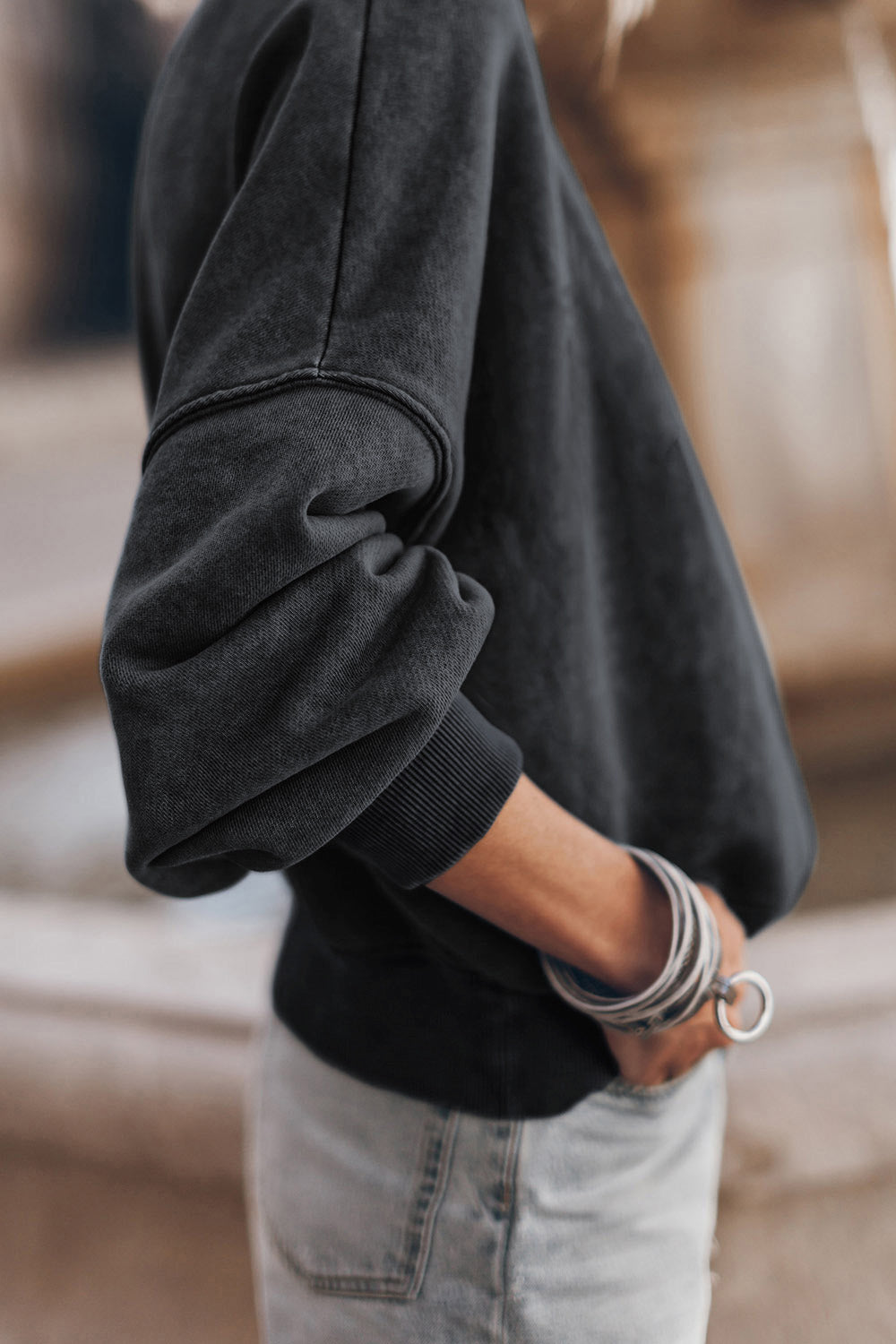 Dropped Shoulder Sweatshirt