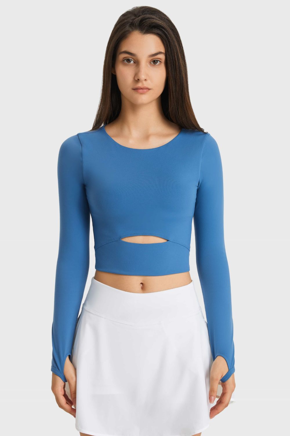 Cutout Cropped Sports Top