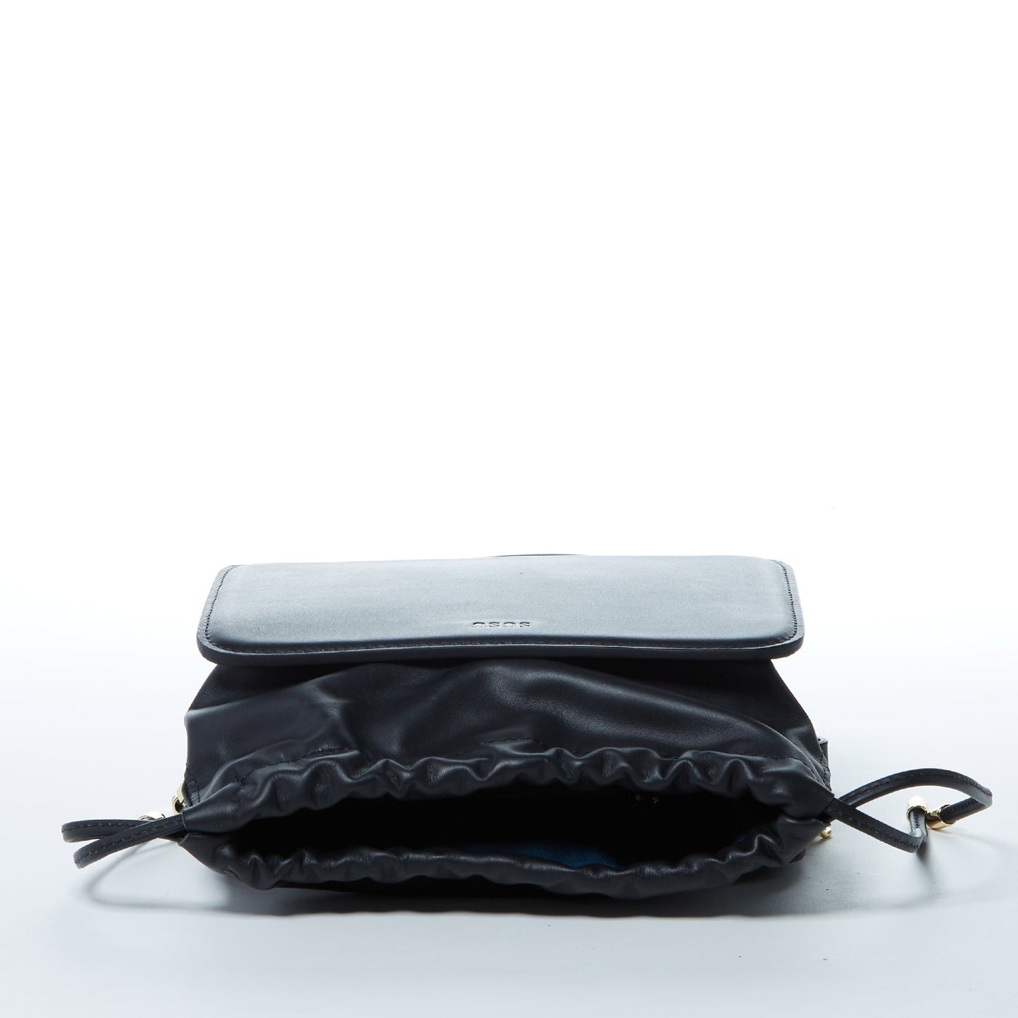 Leather Drawstring Crossbody