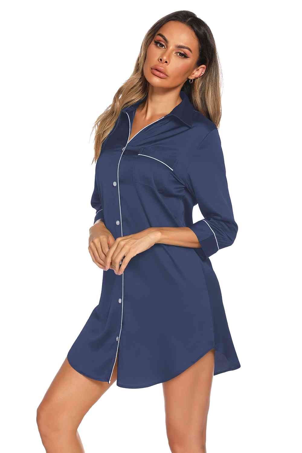 Button Up Night Dress