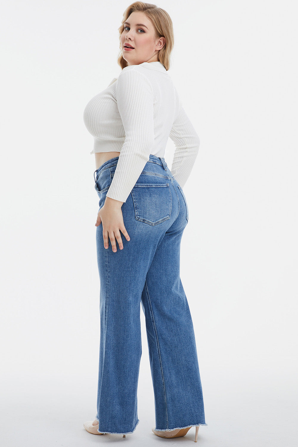 RawEdge Wide Leg Jeans