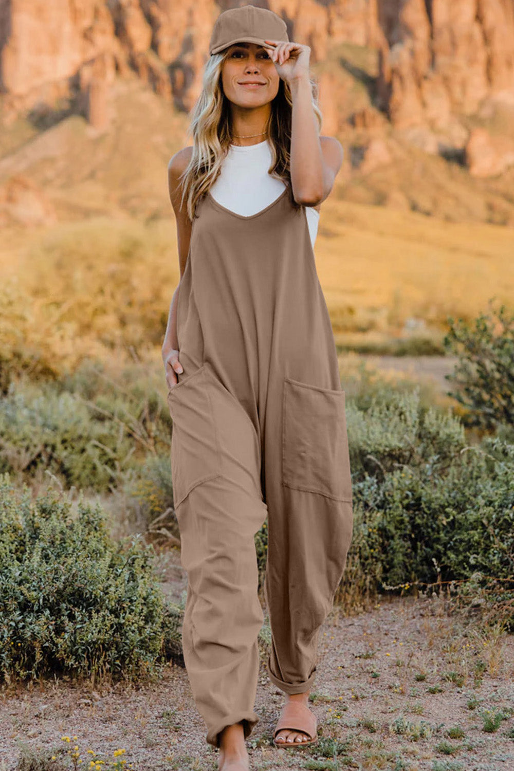 Double Take Sleeveless Jumpsuit