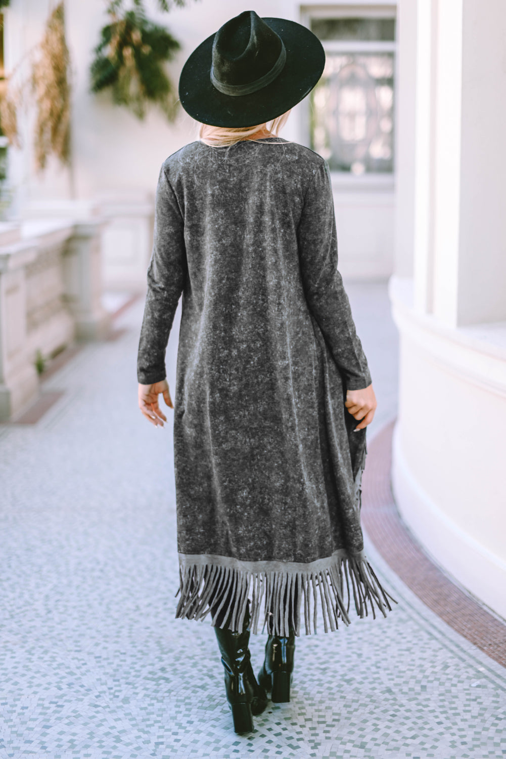 Fringe Trim Cardigan