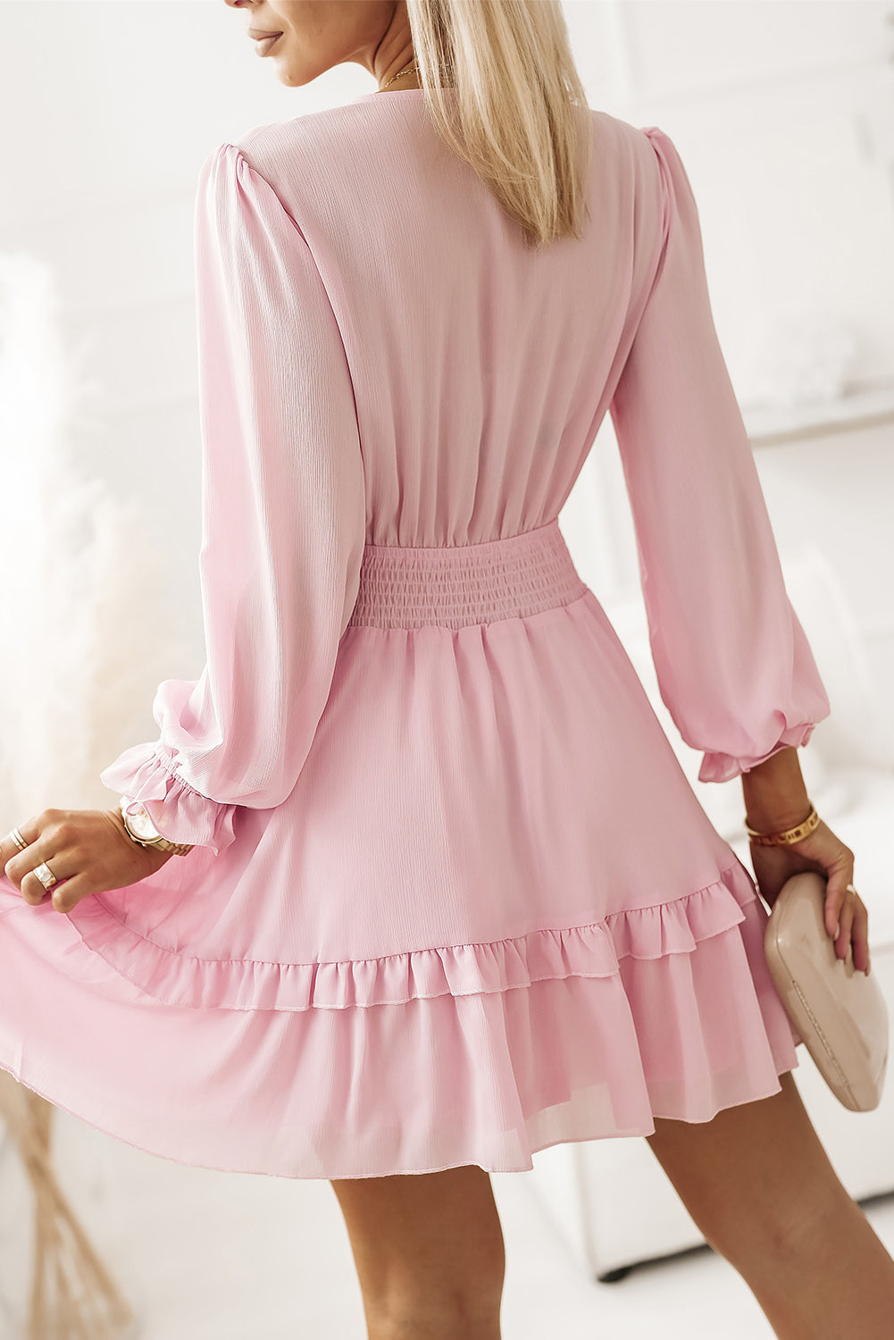 Flirty Flounce Mini Dress