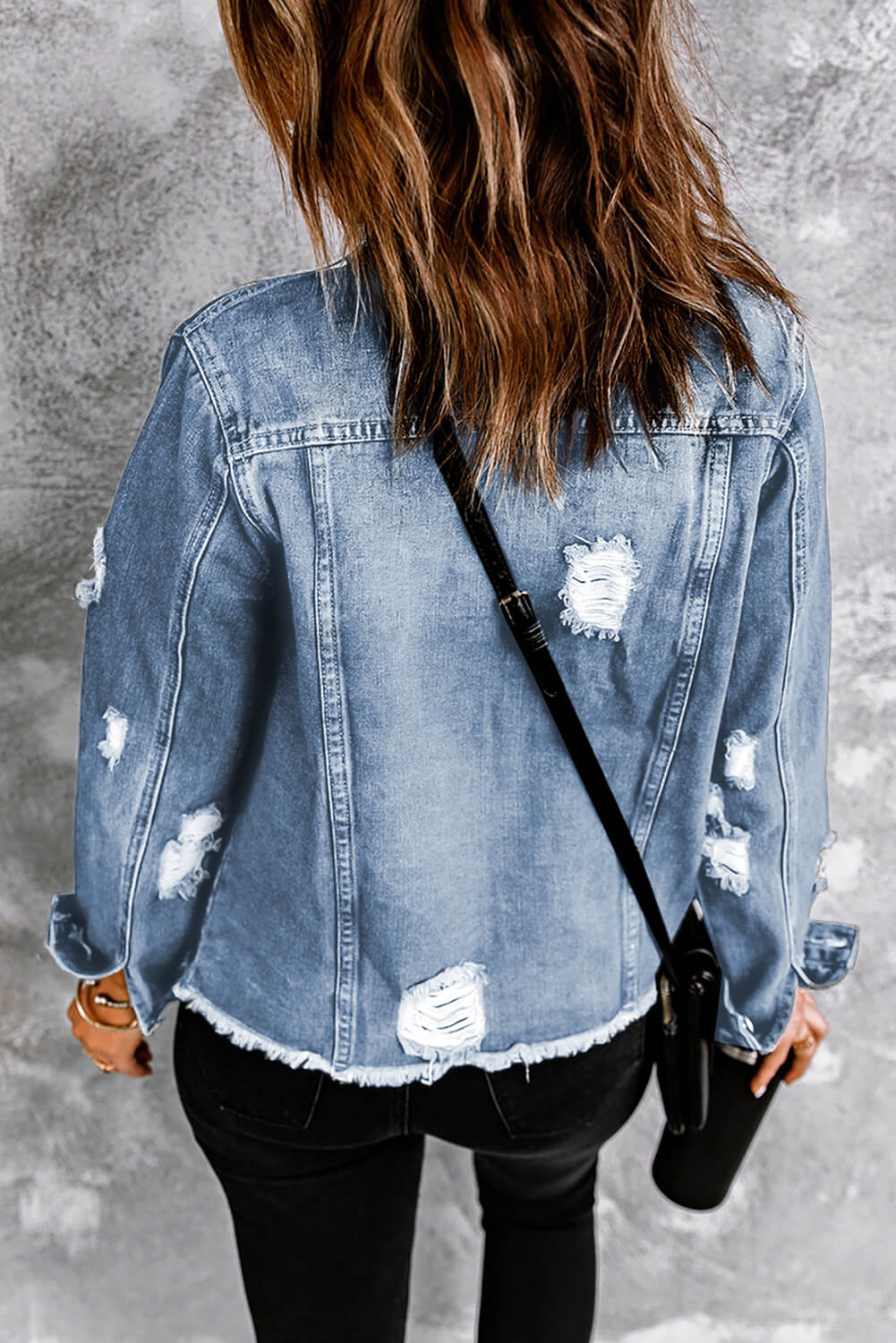 Raw Hem Denim Jacket