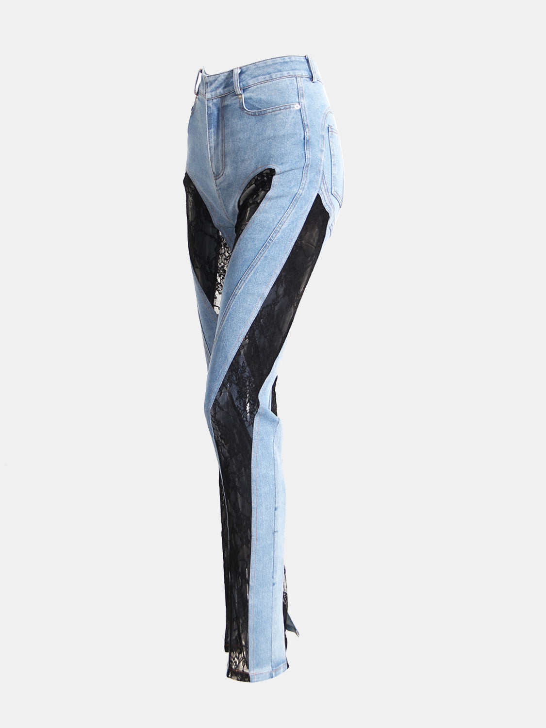 Lace Fusion Skinny Jeans