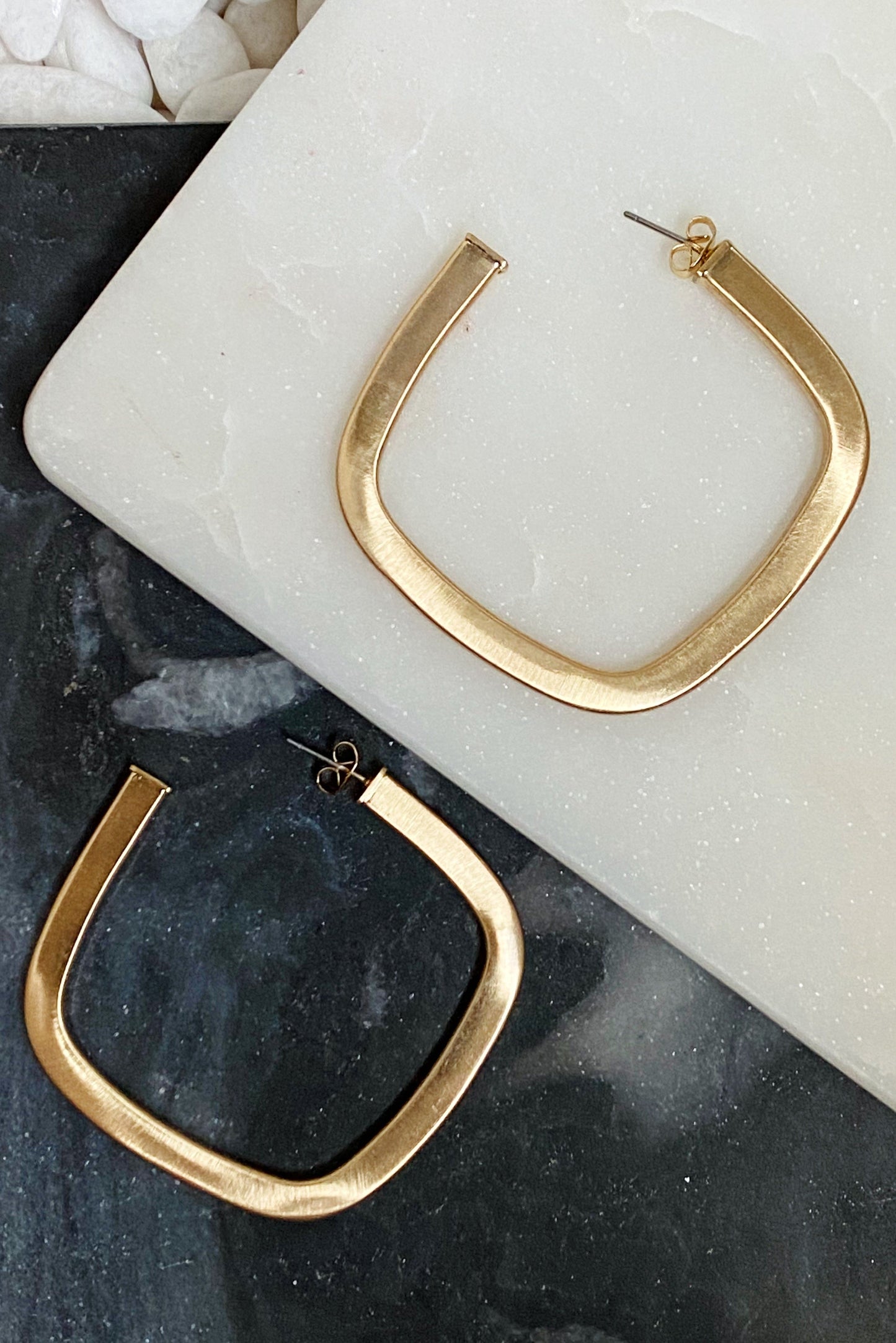 Framed in Gold Hoops