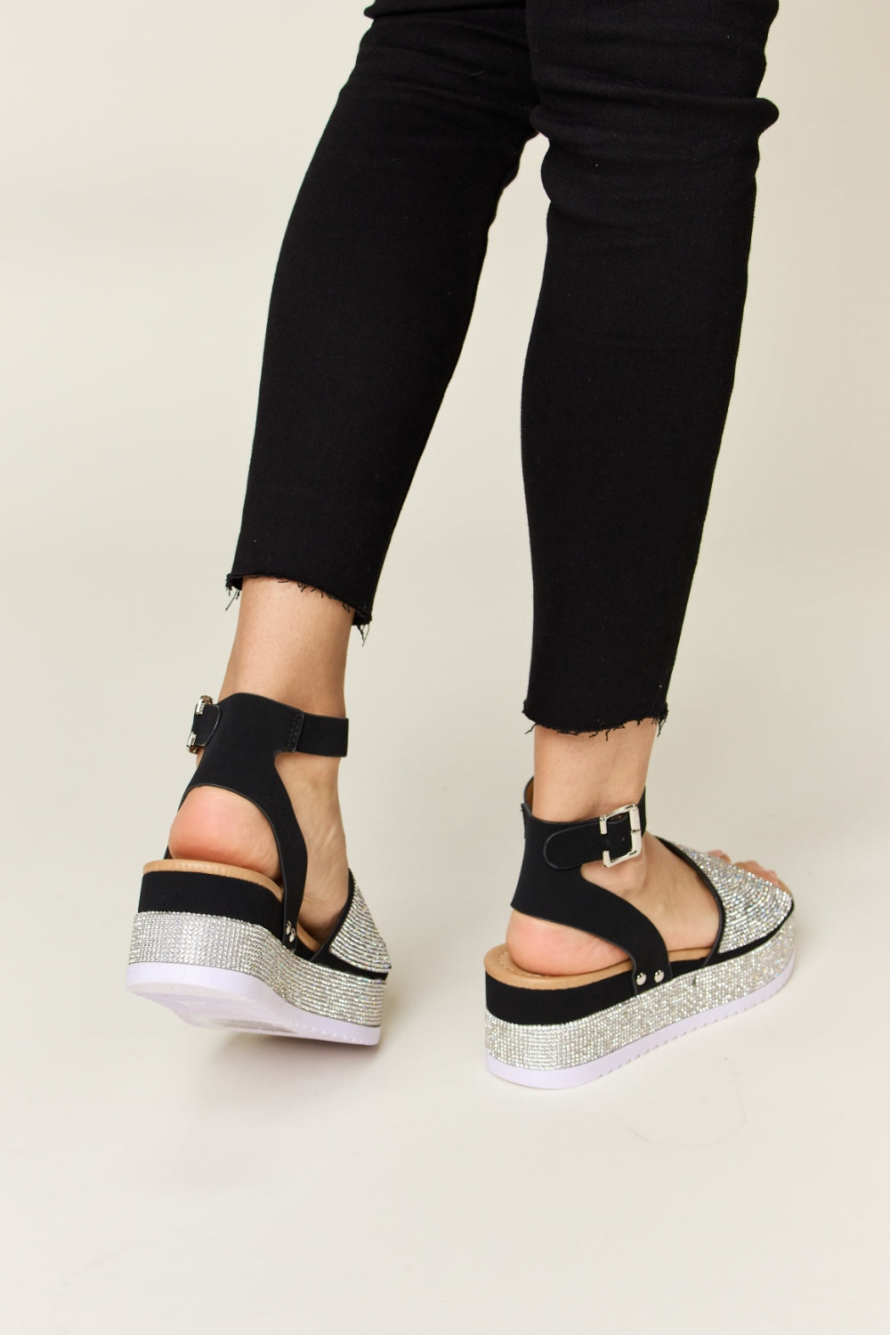 ShineStroll Platform Sandals