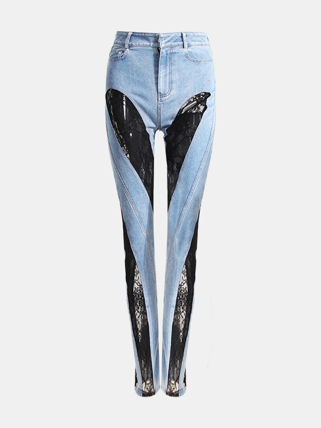 Lace Fusion Skinny Jeans