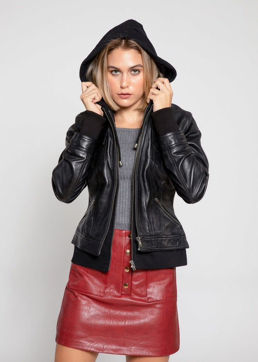 FleeceFusion Leather Jacket