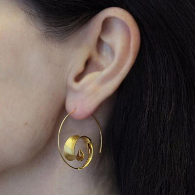 SpiralGlam Hoop Earrings