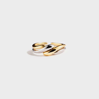 Silver and Gold Twisted Ring