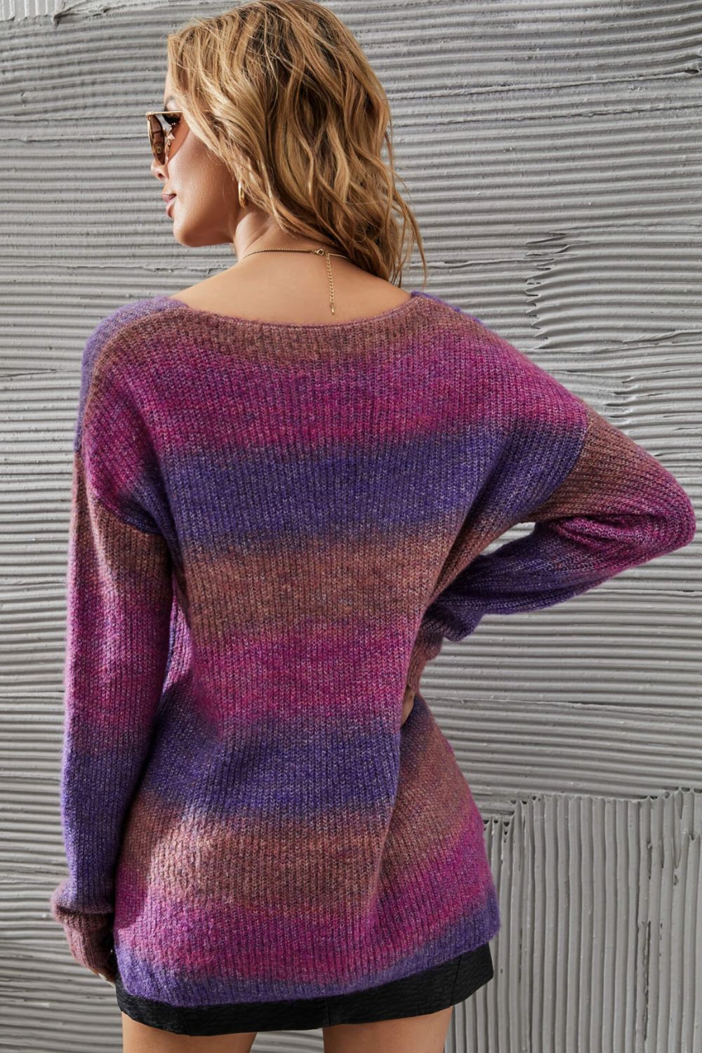 Multicolored Knit Sweater
